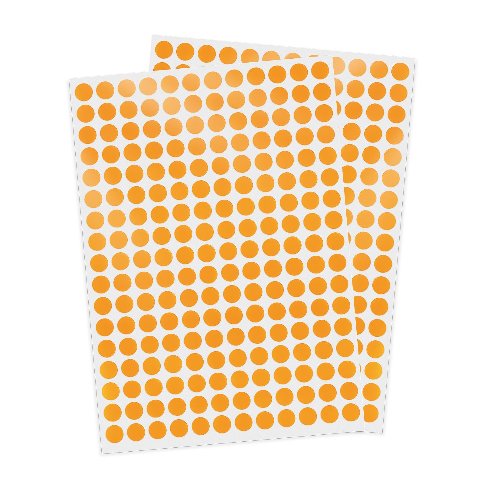 YIKIADA 2040 PCS Dot Stickers 0.4" Round Labels Circle Color Coding Decals Colored Tags for Office Classroom Home Yard Sale Orange