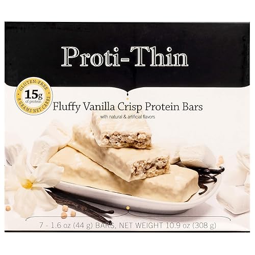 Vista 22 de Proti-Thin Barras de proteína de pretzel de caramelo salado, 0.51 onzas de proteína, bajas en calorías, muy bajas en carbohidratos (VLC), bajas