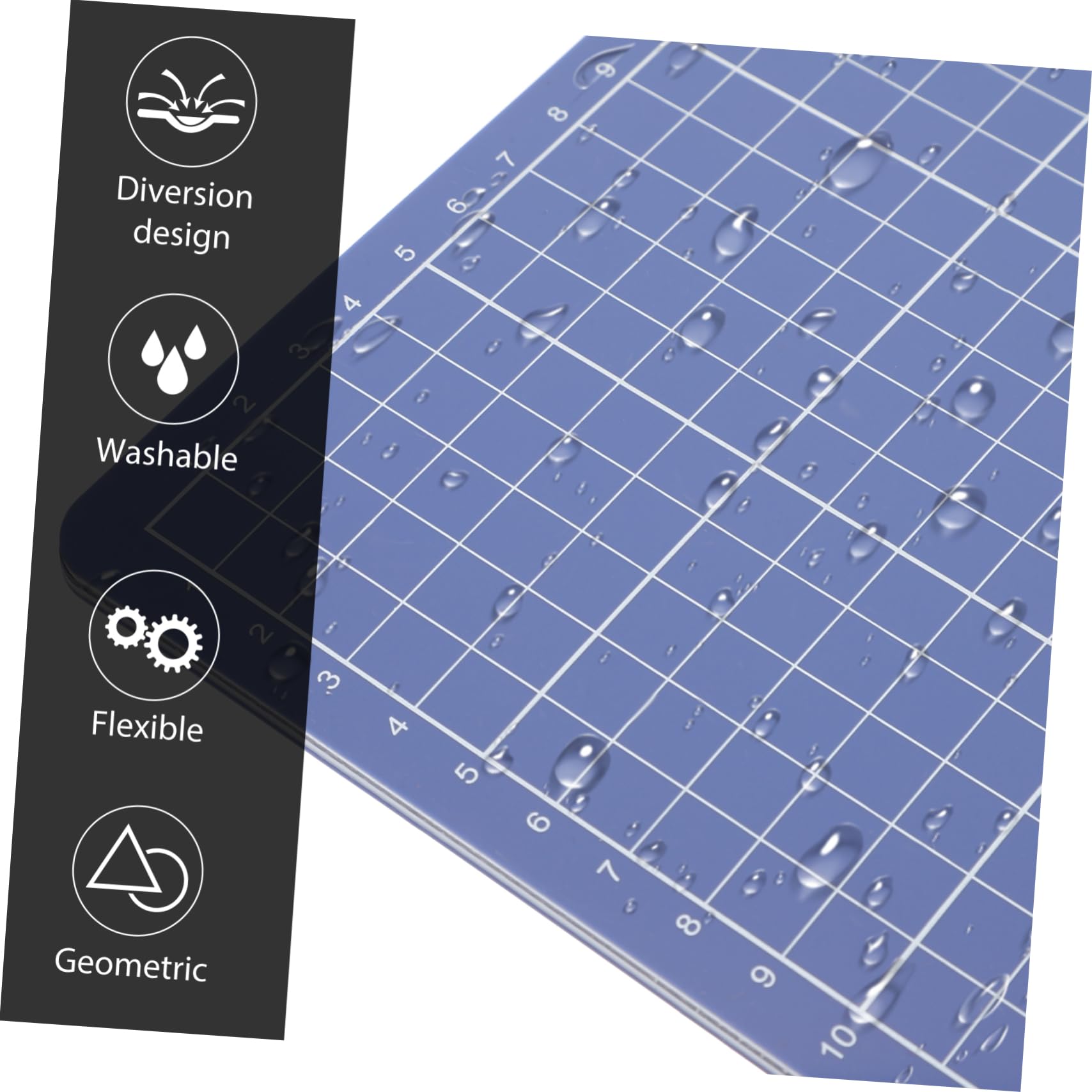 Alfombrilla de Corte Plegable Autorrreparable Azul Pvc