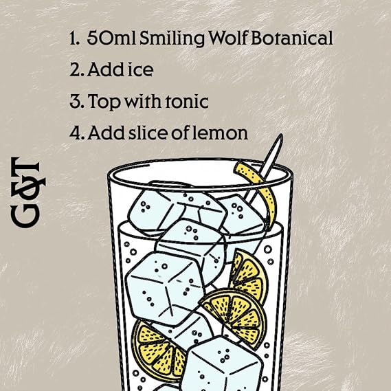 Smiling Wolf Botanical 70cl | Alcohol Free Gin | G&T & Negroni