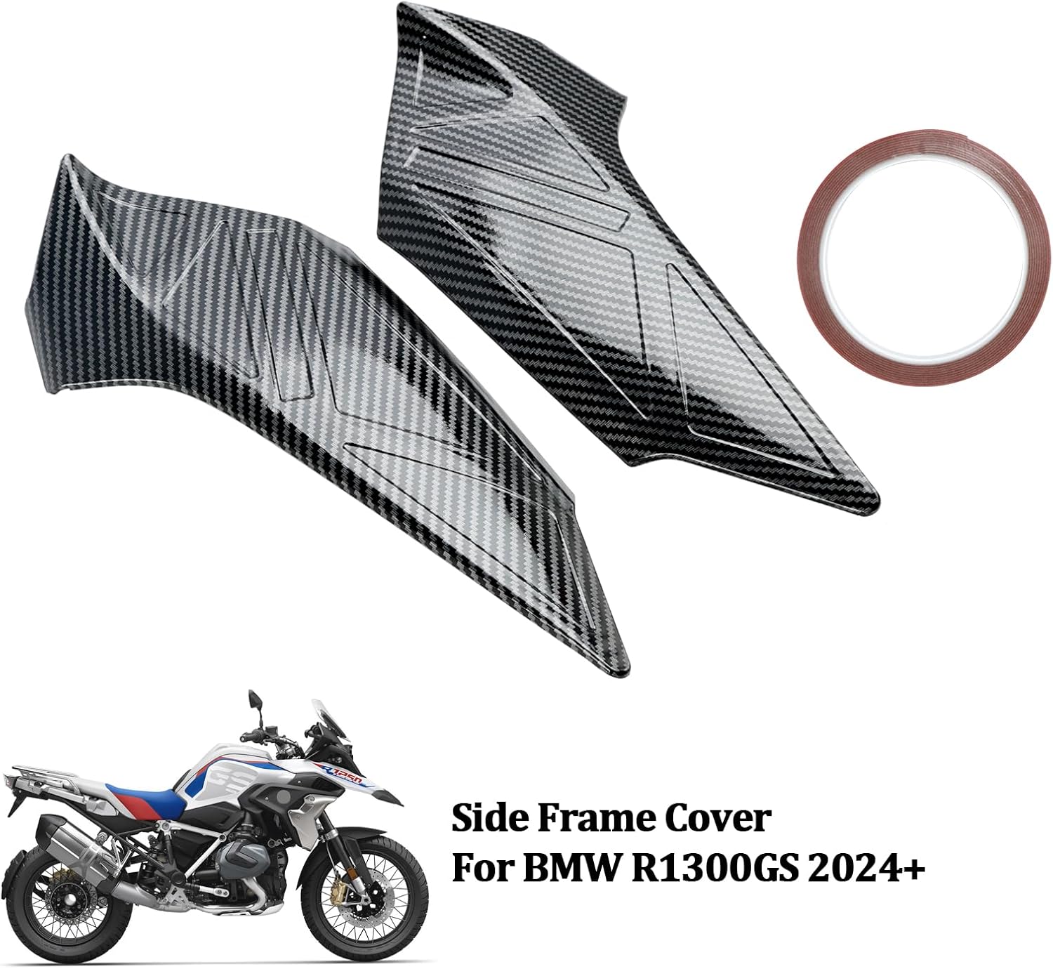 Areyourshop Side Frame Panel Guard Protector Fairings Cover for BMW R1300GS 2024+, R1300GS Trophy 2024+, R1300GS Triple Black 2024+, R1300GS Option 719 Tramuntana 2024+