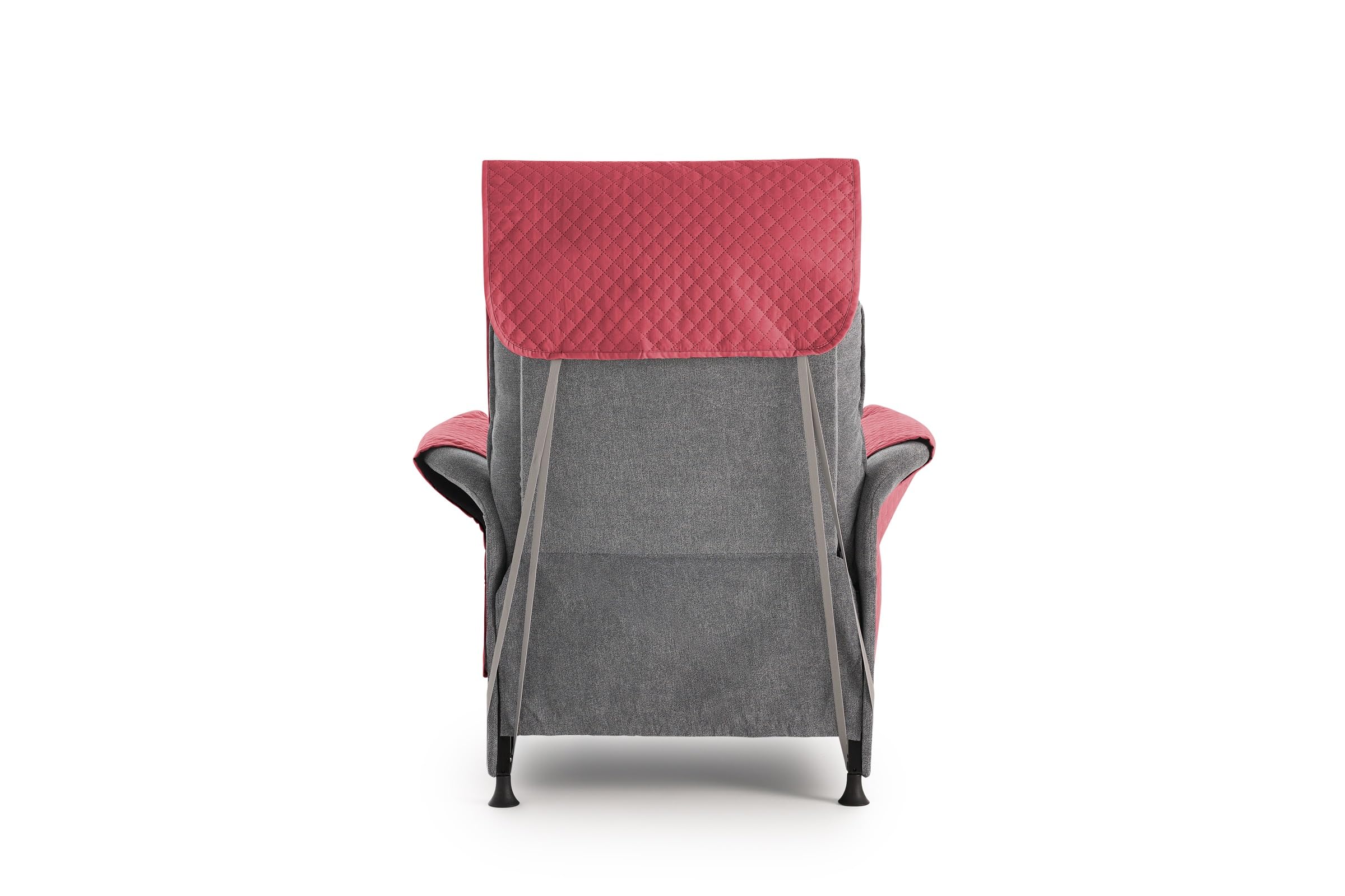 textil-home Salvadivano Trapuntato Copridivano ADELE 1 posti/Copripoltrona Reversibile. Colore Rosso
