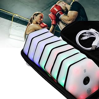 EVANEM Reaction Agility Reaction Speed Training Light, Speed Agility Response Equipment, Teenagers Boxing Reaction Lights, for Basketball Football Boxing Badminton Athletes,6lights (Color : 8lights)