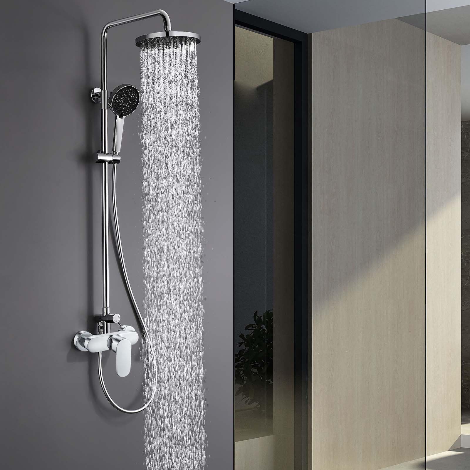 1 gruppo rubinetto miscelatore per vasca da bagno, Rubinetto per docce da bagno, Rubinetto per bagno e doccia, Miscelatore monocomando per doccia rubinetto per vasca, Monocomando per doccia a parete