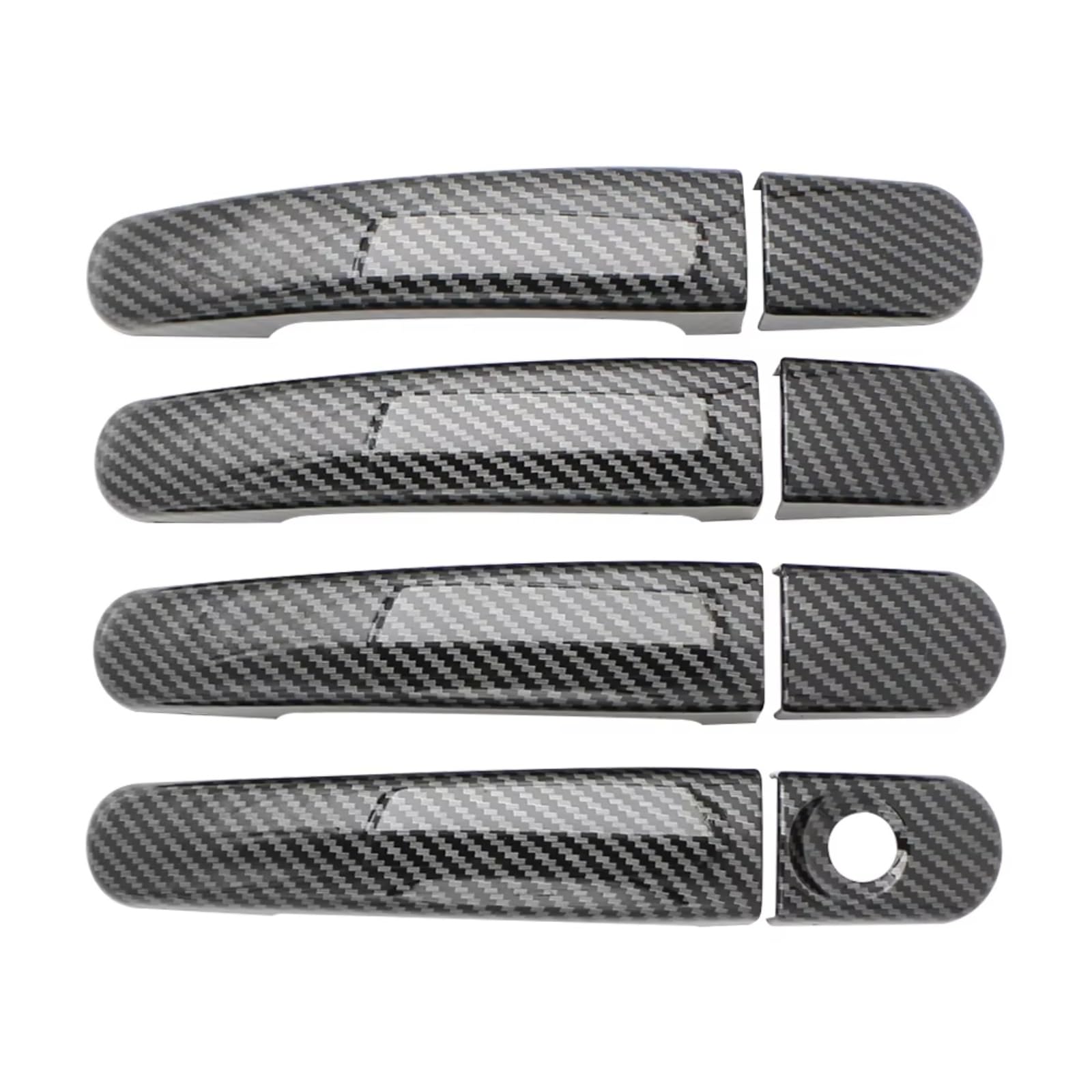 Qdzvalumv One Color Car Door Handles Cover Shell Compatible With For Focus Mk2 2005-2011 Car Exterior Door Handle Cover Outer Front Rear Trim Protector Set