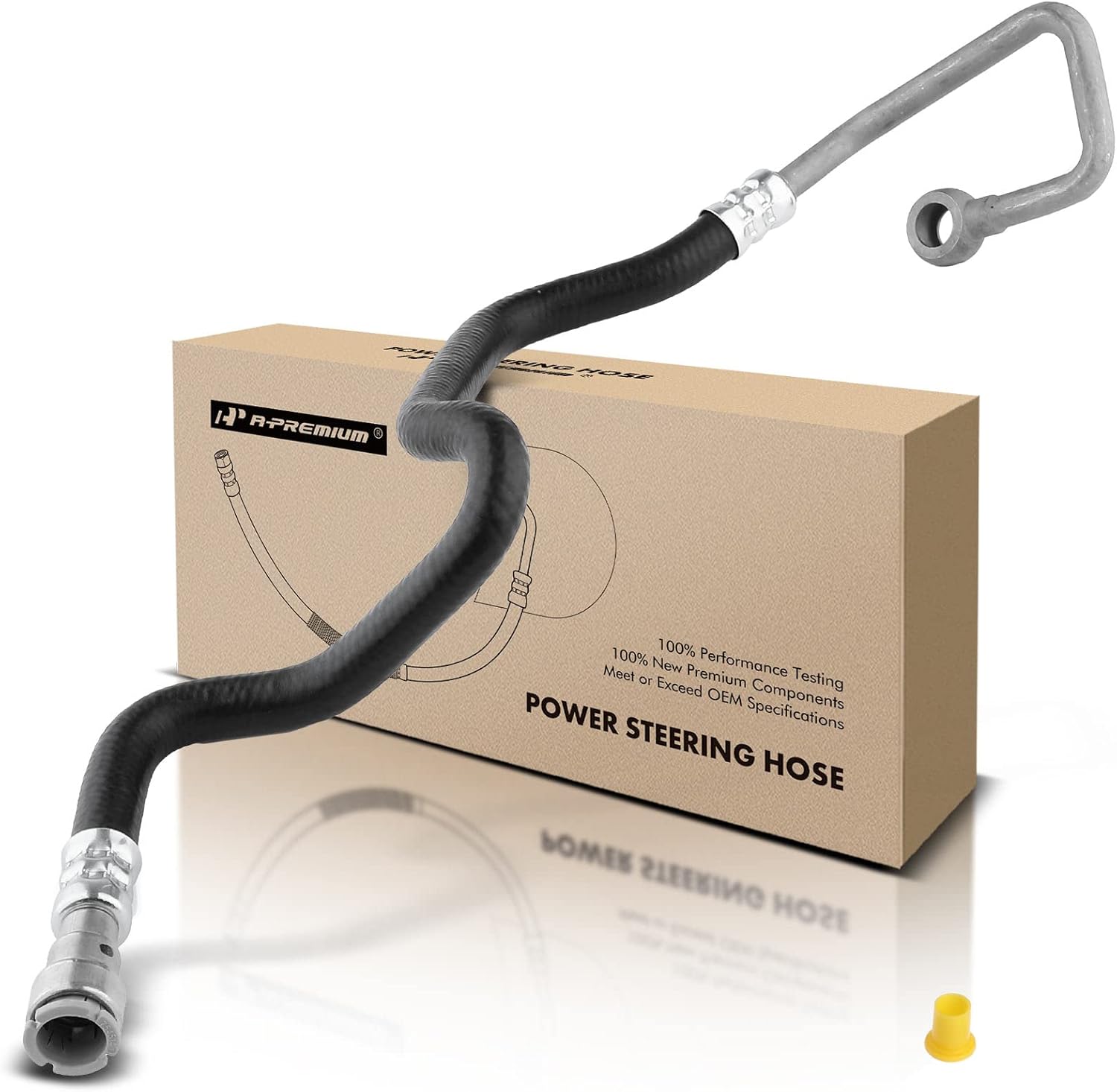 A-Premium Power Steering Return Line Hose Assembly Compatible with BMW E53 Series X5 2004-2006 V8 4.4L 4.8L Gear To Cooler