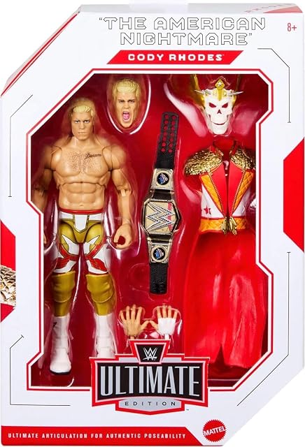 Mattel WWE Ultimate Edition Figura Cody Rhodes y Accesorios