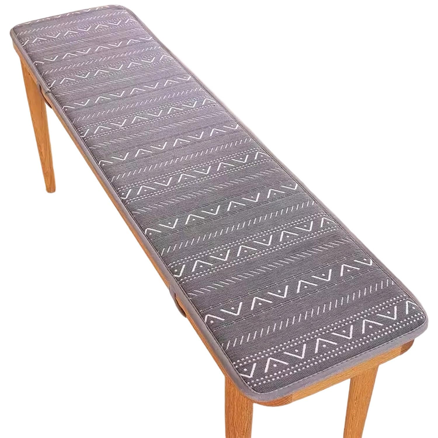 PLCIVSA Outdoor/Indoor Bench Cushion - 120cm/100cm/130cm/90cm/150cm 2/3 seater Non-Slip Seat Pad for Bay Windows,Long Chairs, Swings & Porch Furniture(Gray,30x70cm)