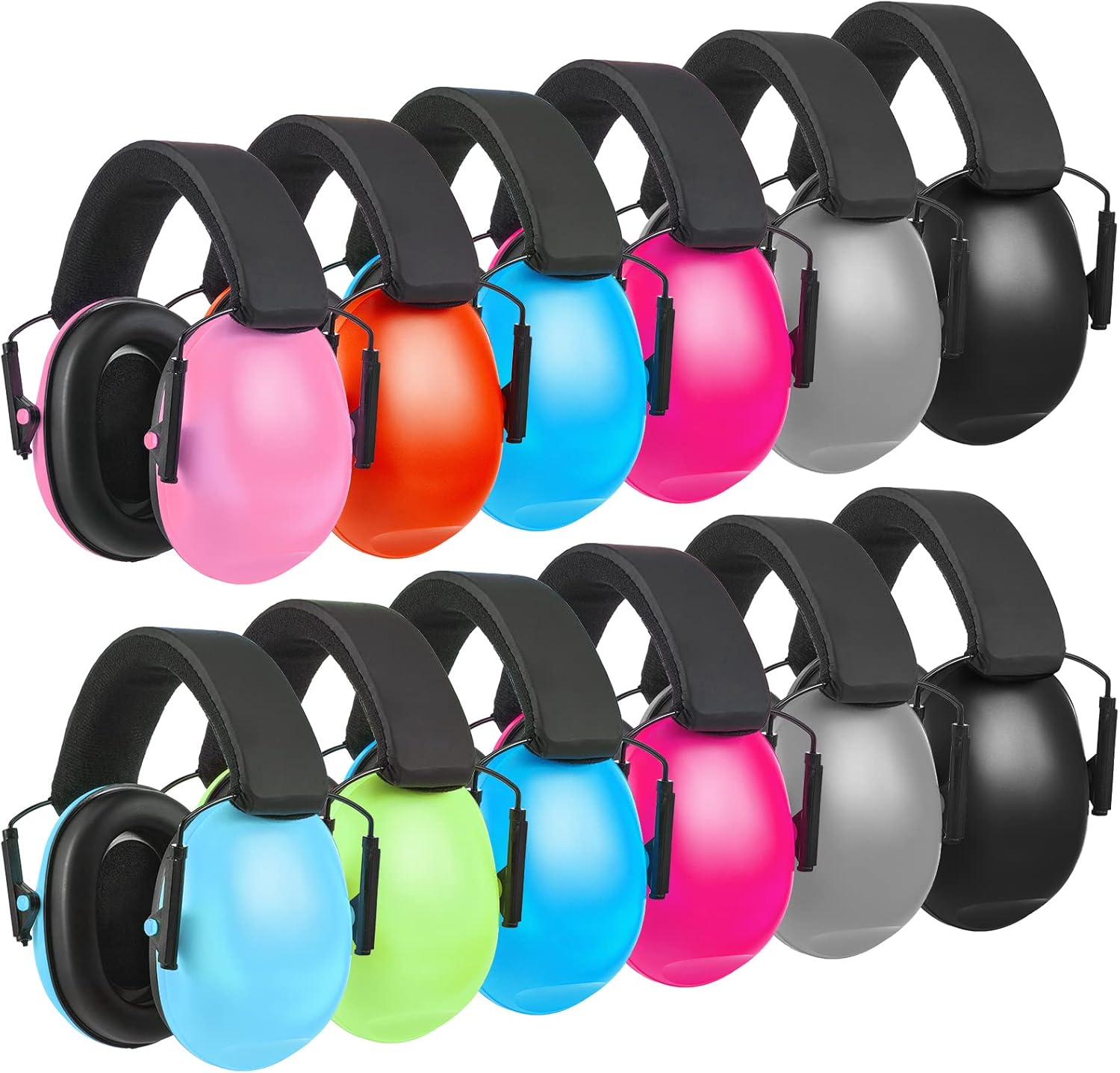 Amylove 12 Pcs Kids Ear Protection Noise Cancelling Headphones Ear Muffs Bulk 27db Sensory Headphones Noise Reduction Hearing Protection Earmuffs for Autism Concert (Classic, Vibrant Color) Amylove 12 Pcs Kids Ear Protection Noise Cancelling Headphones Ear Muffs Bulk 27db Sensory Headphones Noise Reduction Hearing Protection Earmuffs for Autism Concert (Classic, Vibrant Color)