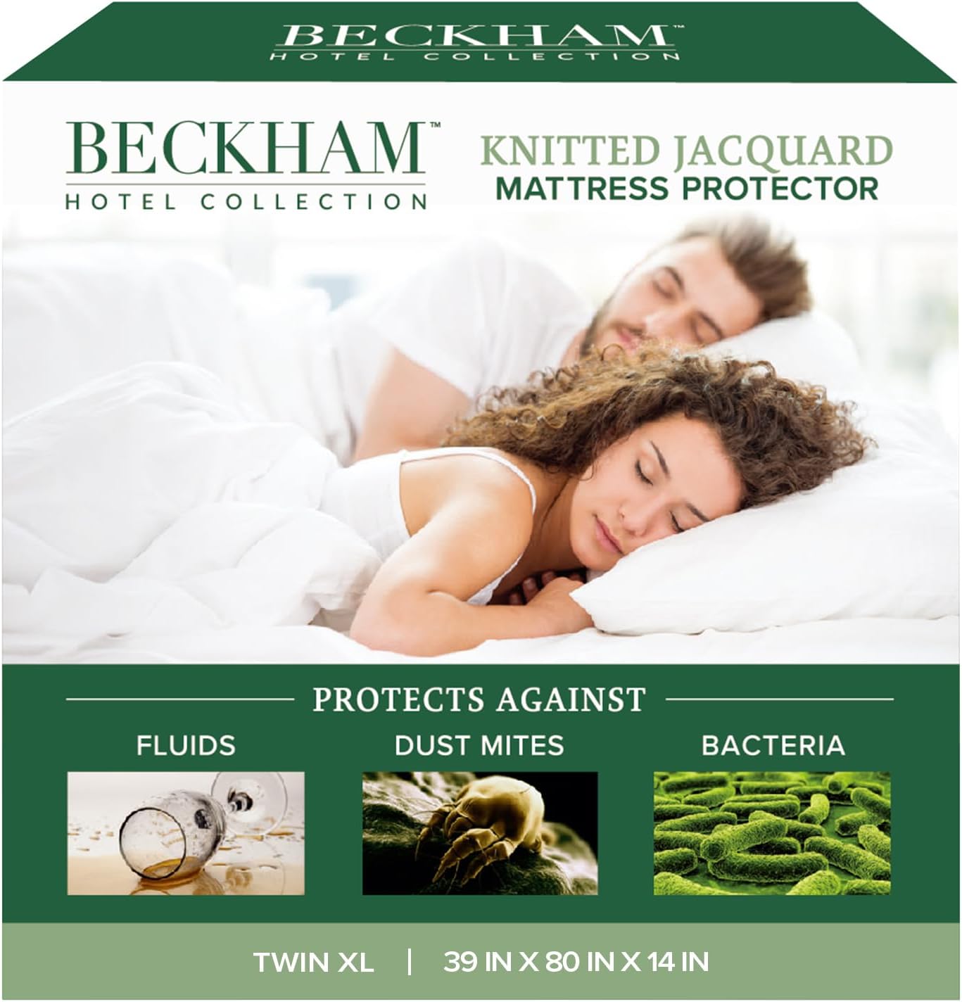 Beckham Hotel Collection Mattress Protector — Hotel-Grade Viscose Blend, Silent Waterproof Protection That Preserves Mattress Feel, Twin XL