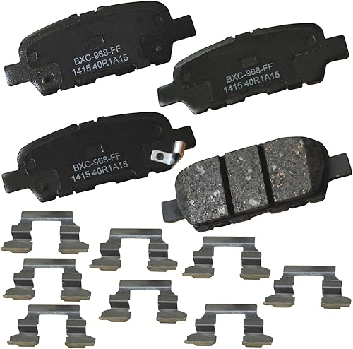 Miniatura 5 de Bendix Pastillas de freno traseras prémium compatibles con InfinitiNissan 350Z, 370Z, Altima, Juke, Leaf, Maxima, Murano, Pathfinder, Quest, Rogue,