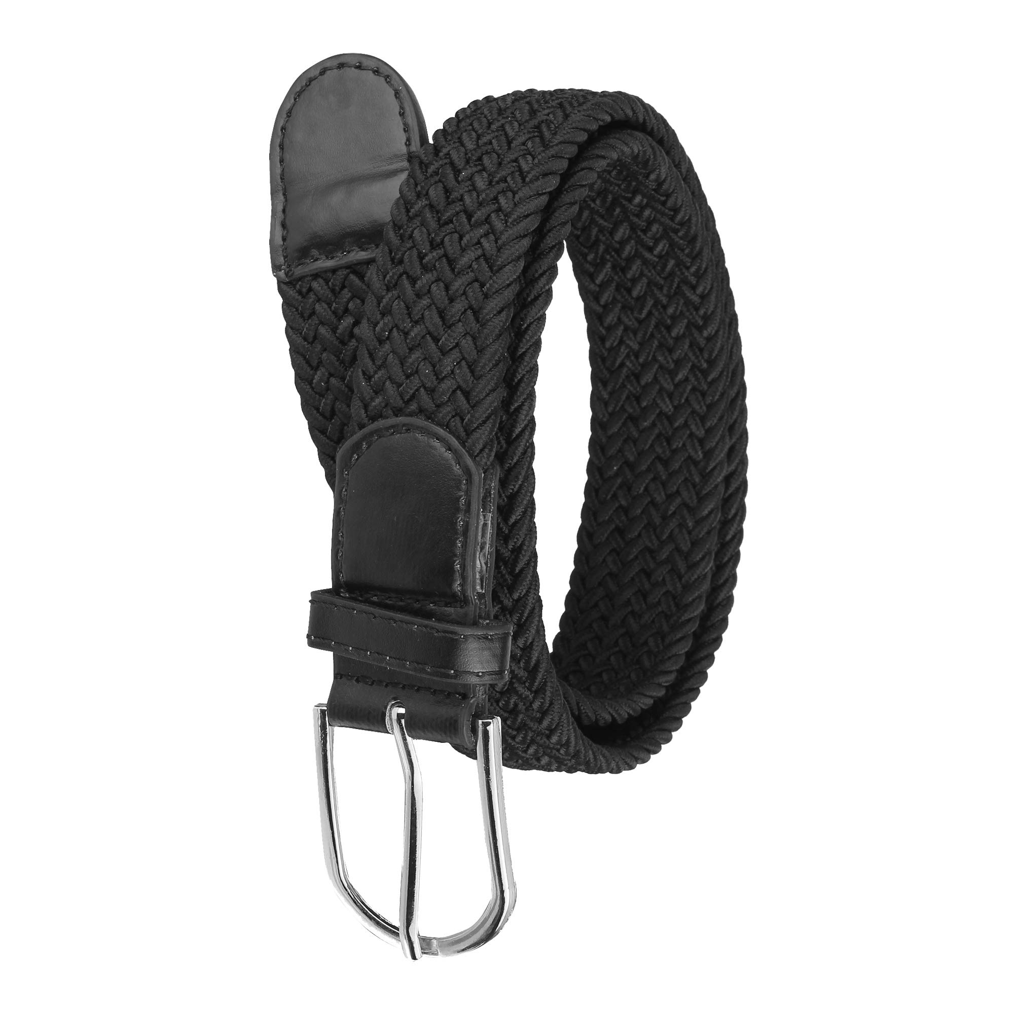 SK Women's Elastic Stretchable Sleek cotton canvas Belt (Black, Free Size 28 To 36 Inch waist)-image-43