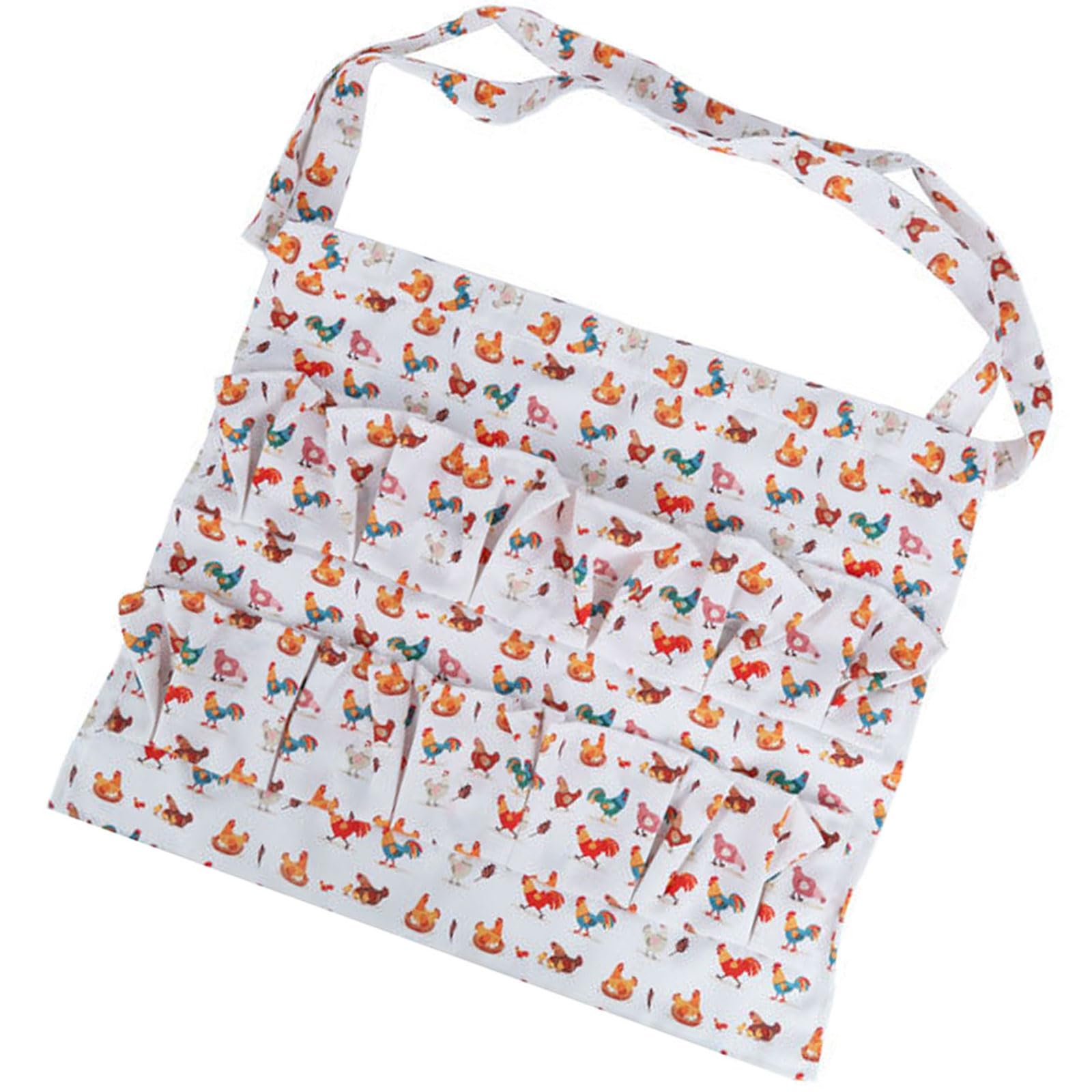 Elnwnnkc Colorful Chicken Farm Apron For Eggs Collection Soft Adjustable Design Great For Baking And Harvest Working Aprons Gardening Apron For Eggs