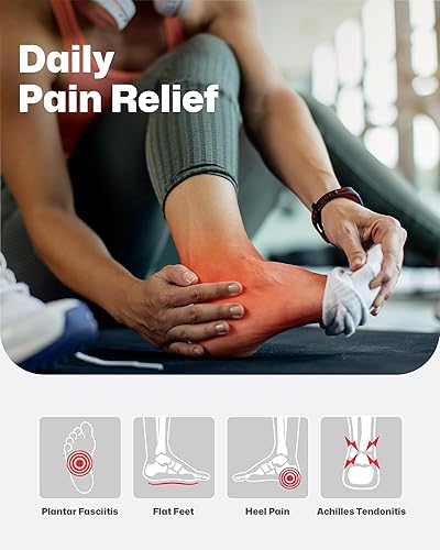 Miniatura 6 de Walkhero - Plantillas ortopédicas para fascitis plantar, soporte de arco alto, alivia el dolor de pies y pies planos (hombres 10-10 12  mujer 12-12