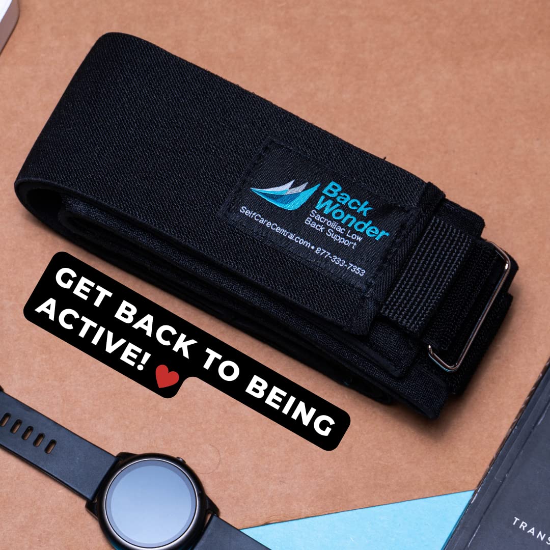 SI Belt - Enhanced Comfort Sacroiliac Joint Support Belt for Men & Women | Ideal for Sciatica & Lower Back Pain Relief | For Daily Use & Physical Activities (Medium)