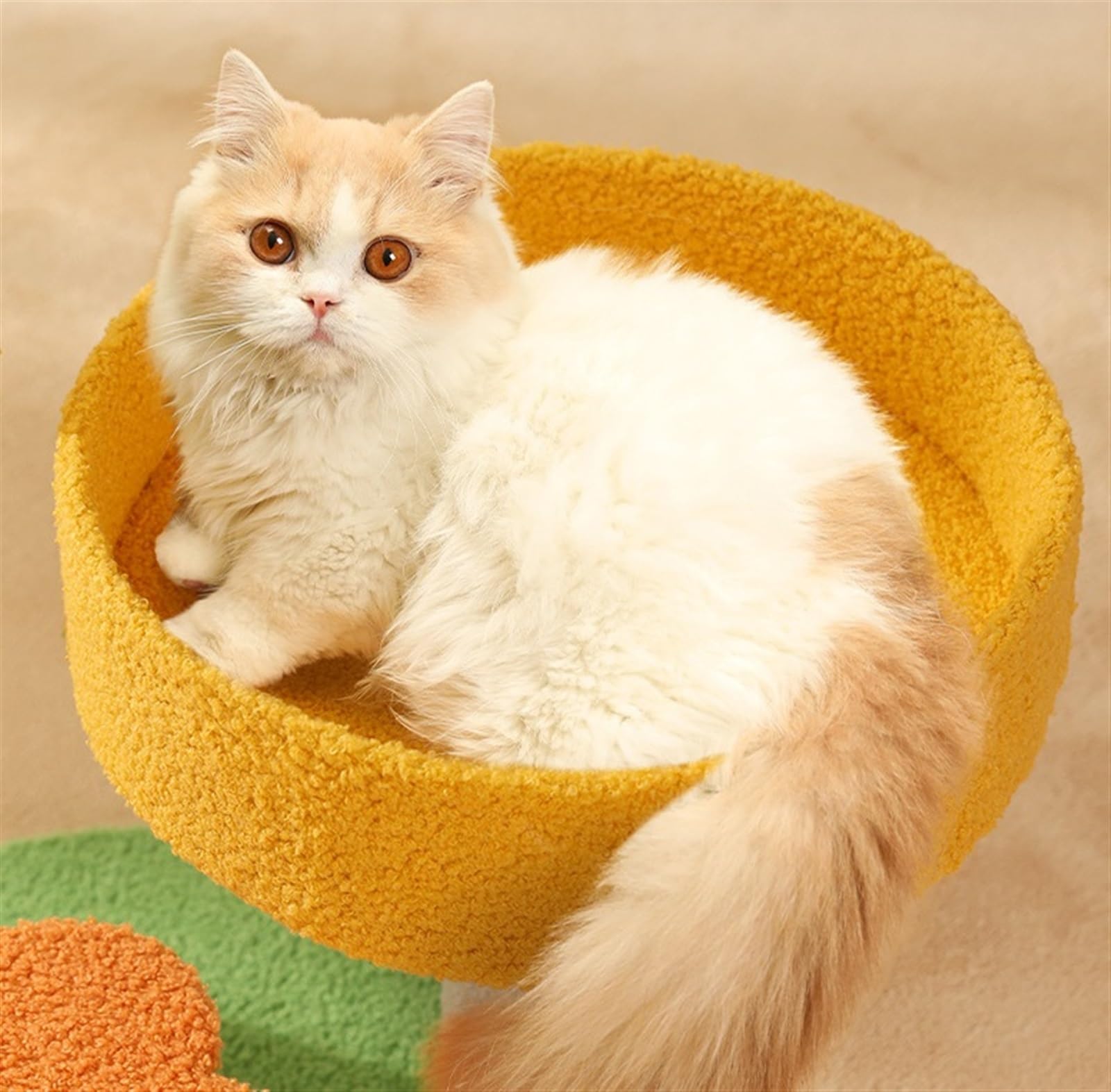 Albero per Gatti da Interno Esterno Tiragraffi per Gatti A Forma di Zucca Torre per Gatti Carina con Tiragraffi in Sisal Completamente Avvolto per Gatti Che Vivono in Casa