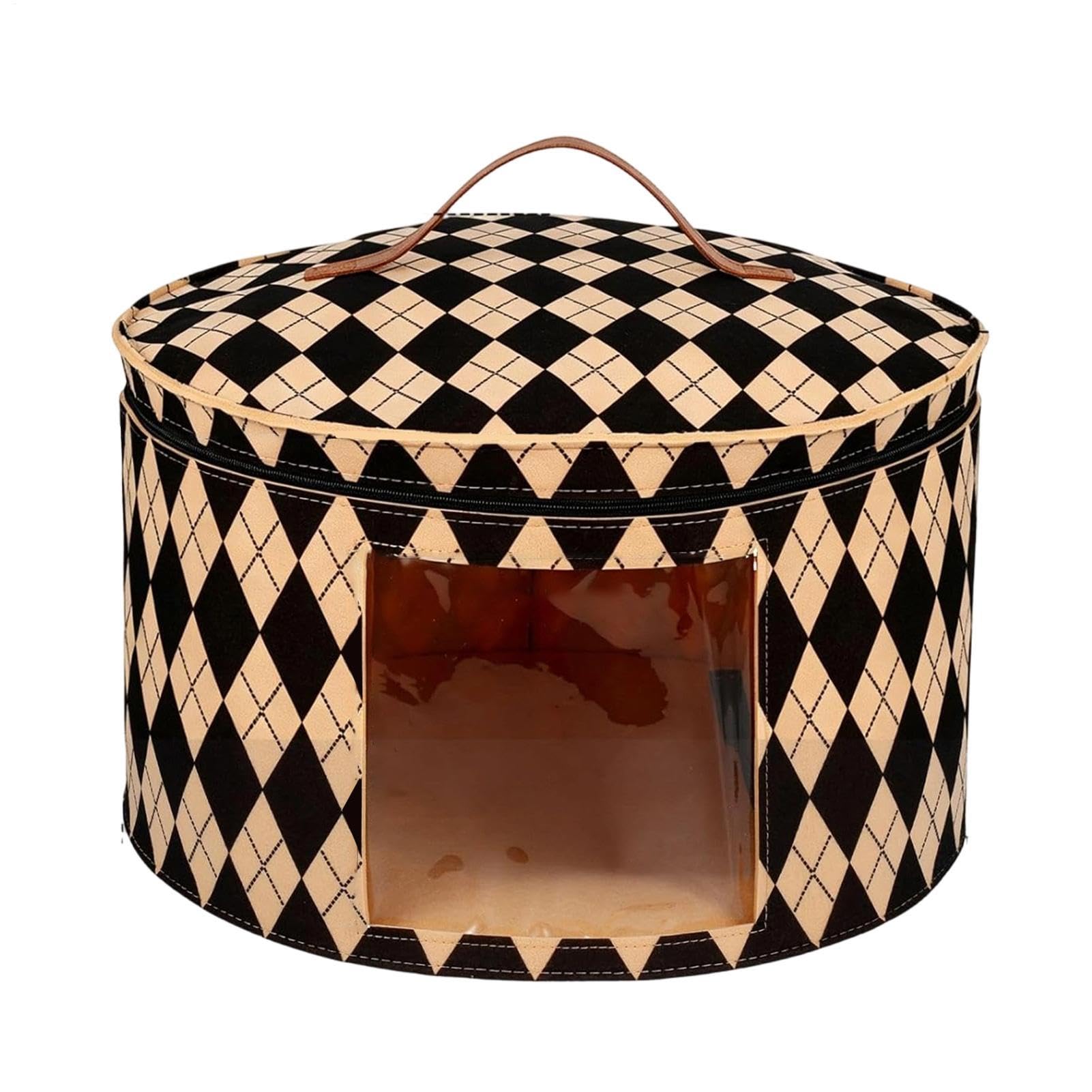 Boîte de rangement pour chapeaux pliable et grand sac de transport