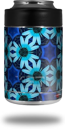 Daisies Blue - Calcomanía estilo adhesivo para Yeti Rambler Colster y RTIC Can (enfriador no incluido)