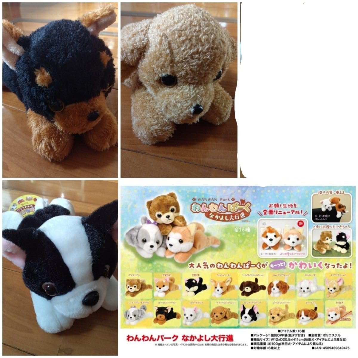 Amazon.co.jp: ぬいぐるみ わんわんぱーくなかよし大行進 3匹セット