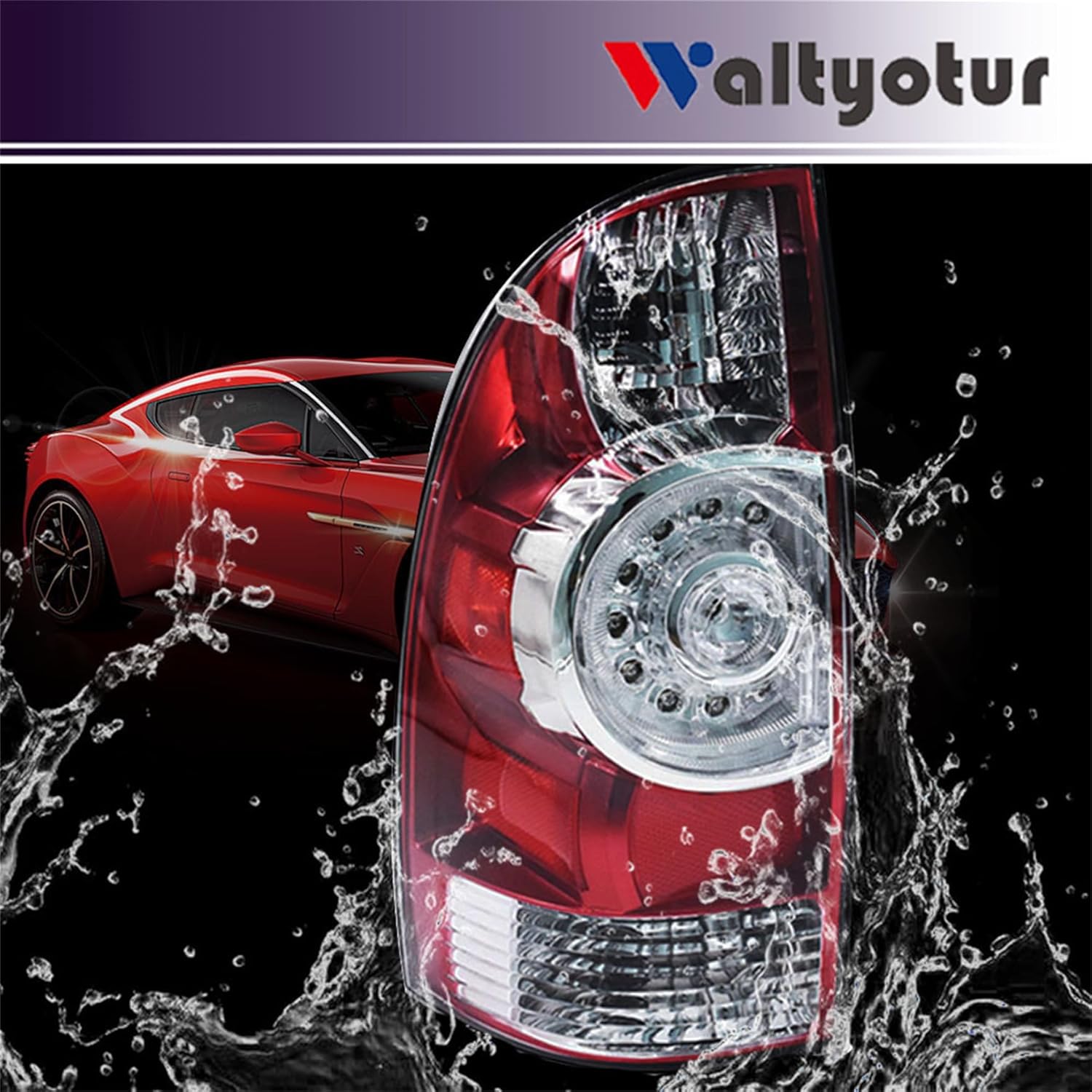 waltyotur Left Driver Side Taillight Replacement for Tacoma 2005 2006 2007 2008 2009 2010 2011 2012 2013 2014 2015 Replacement for 8156004150