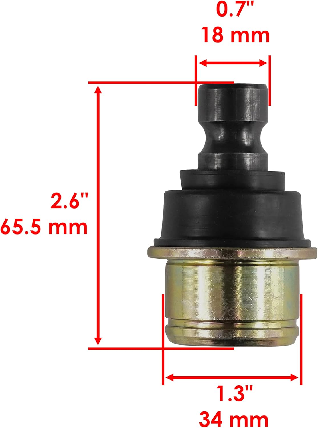 Caltric 2 Set Upper and Lower Ball Joint Compatible With Can-am Maverick 1000 Xmr Xrs Dps Xxc 2013-2018