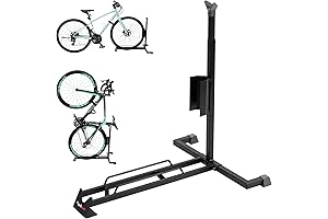 Upright Standing Bike Rack for Garage Floor, Bike Stand for Indoor Vertical...
