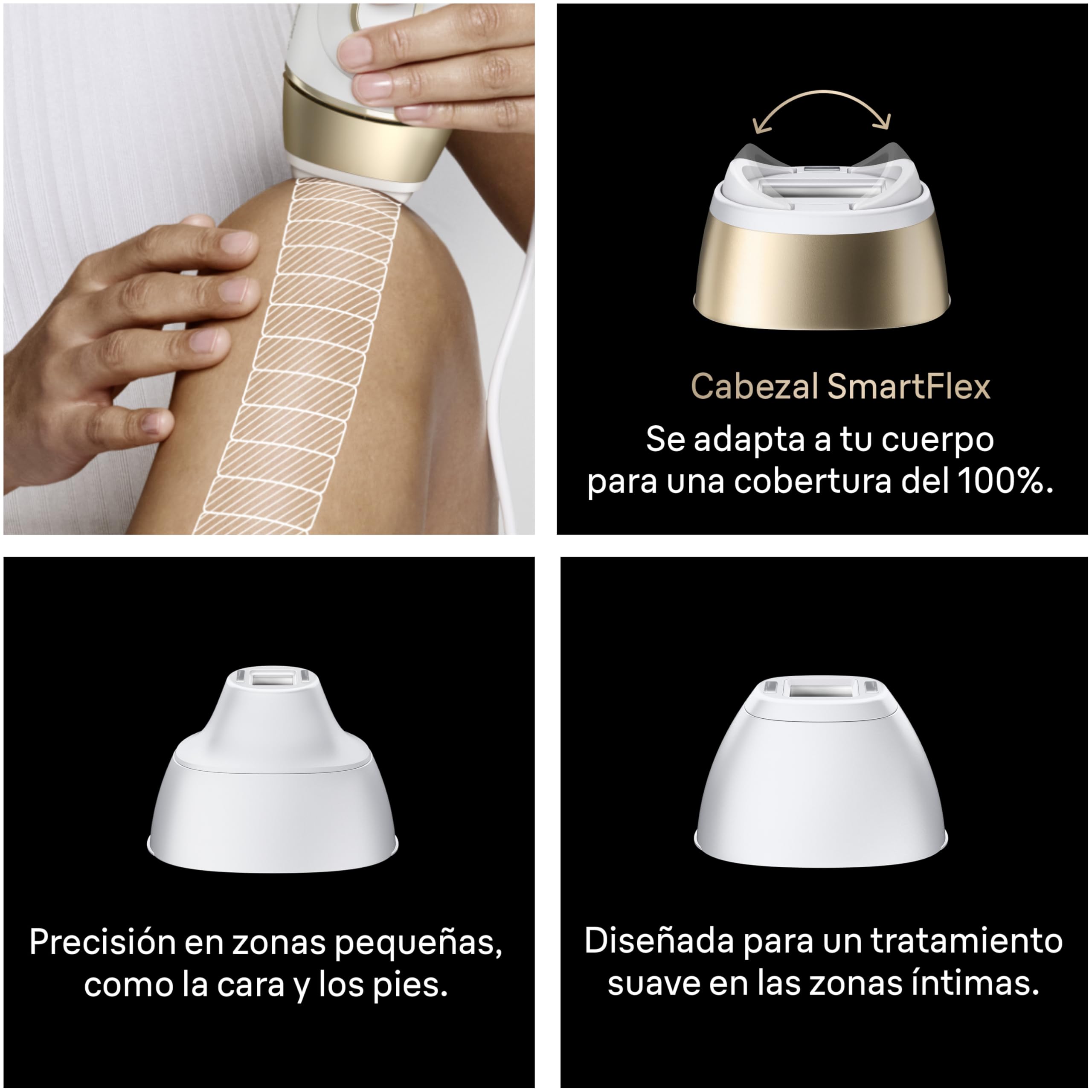 Braun Depiladora Luz Pulsada Silk·expert Pro 5, IPL, Depiladora Laser Con Accesorios, Incluye Cabezal De Precisión, Depilación Láser En Casa Para Cara Y Cuerpo, Reducción Permanente Del Vello, PL5321