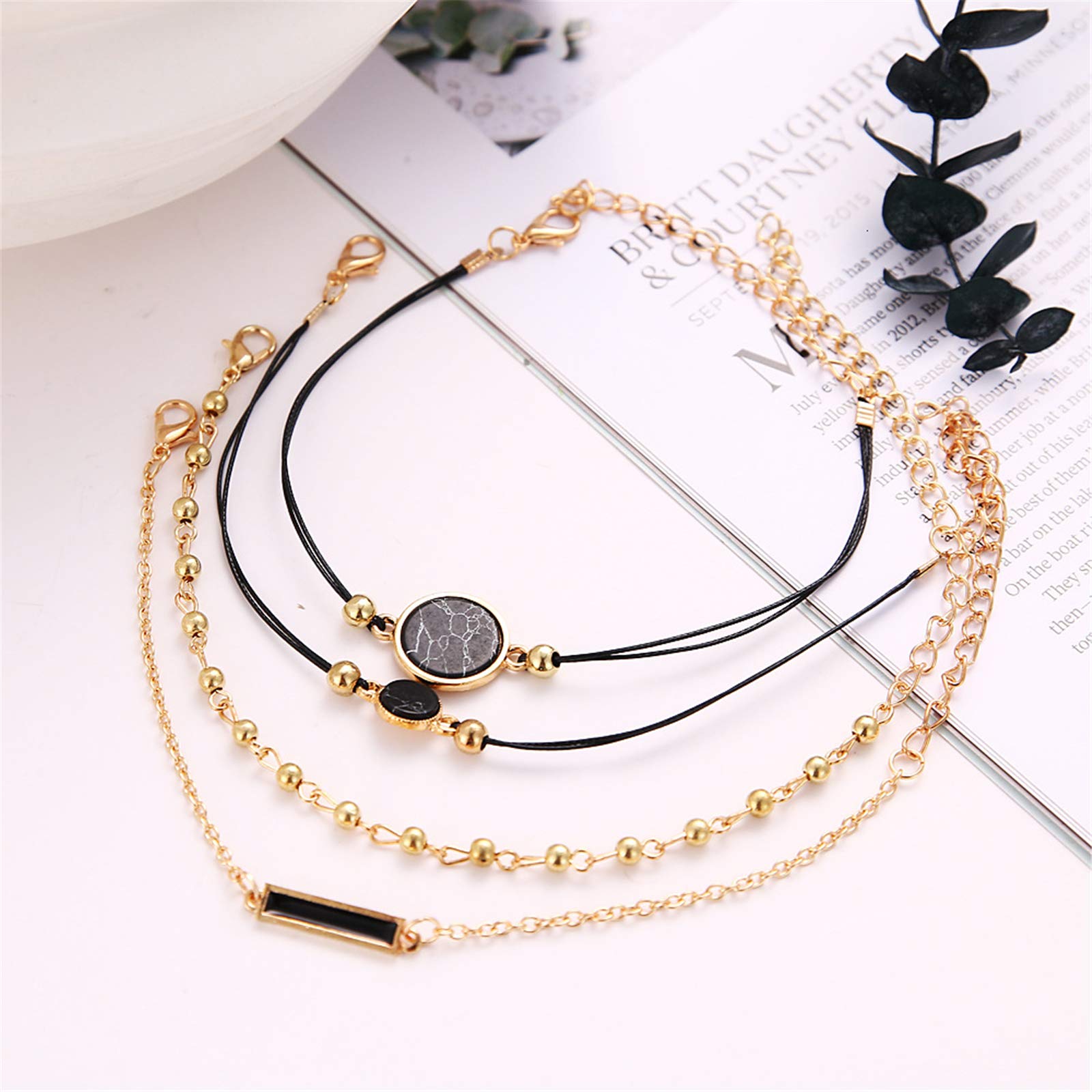 YADOCA 4 Ensembles Bohème Bracelets De Perles Empilables Pour