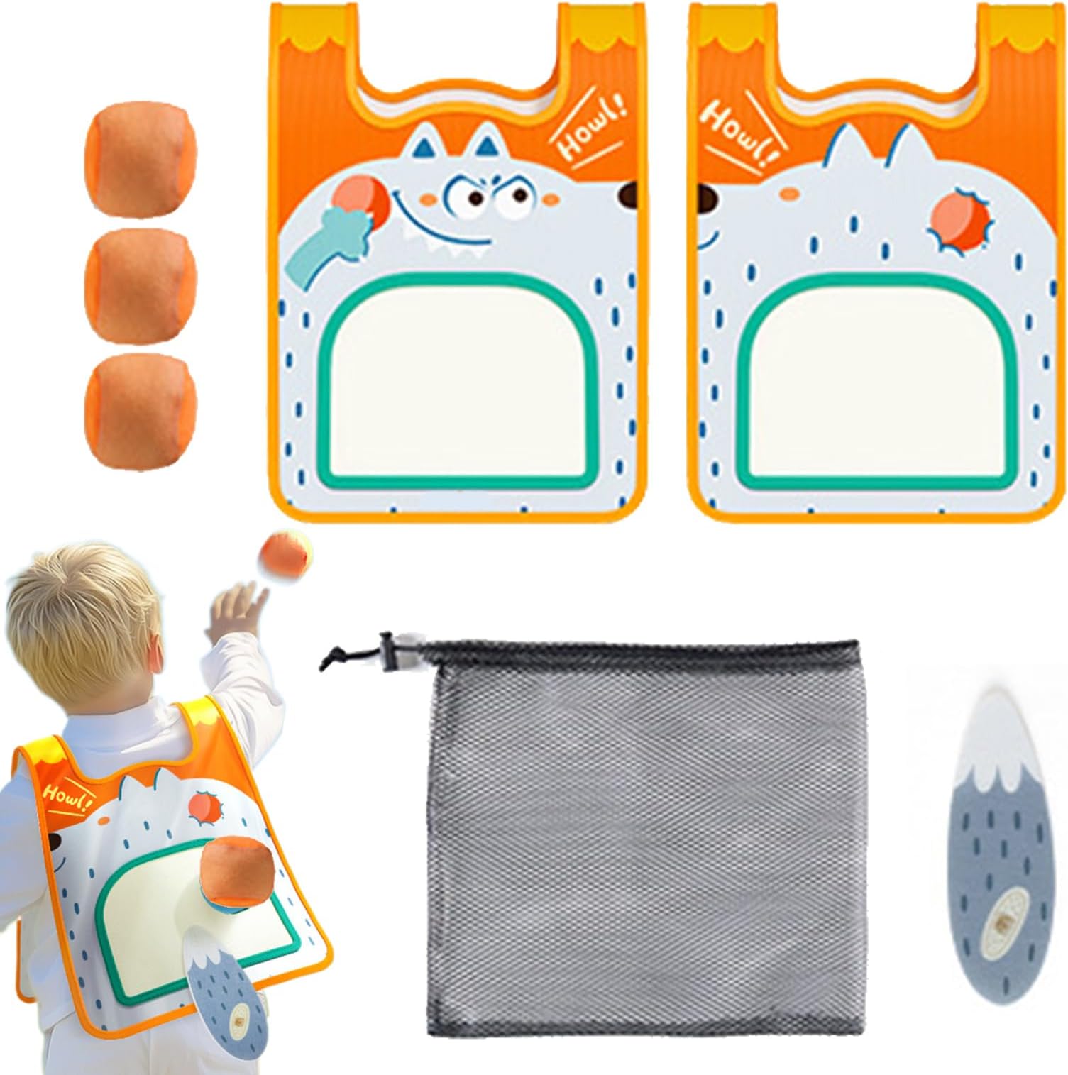 Toss and Catch Ball Set, Balls for Educational Throwing with Adhesive Properties | Throwing Game Children | For Outdoor Garden Pool Camping Travel Family Classroom