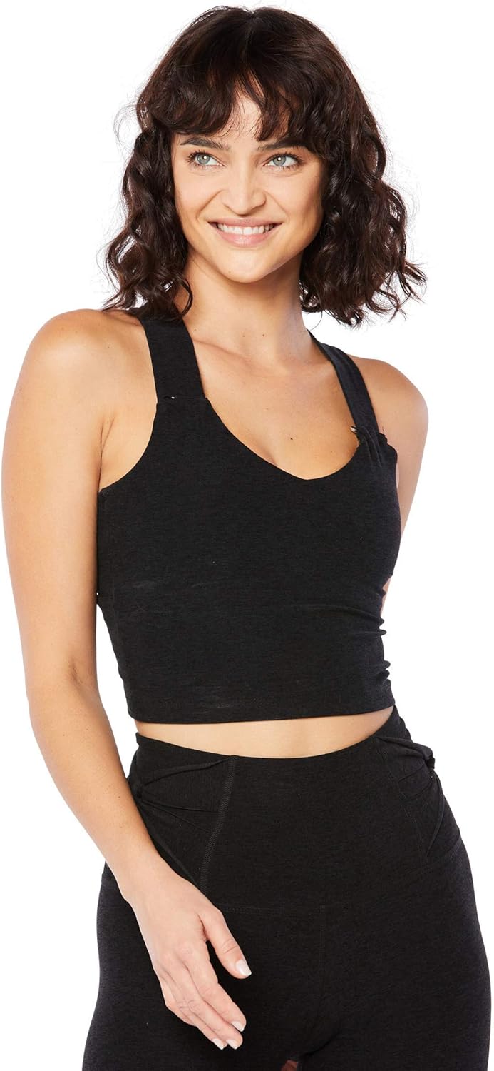 Beyond Yoga Women's Spacedye Twist Through Cropped Tank Top
