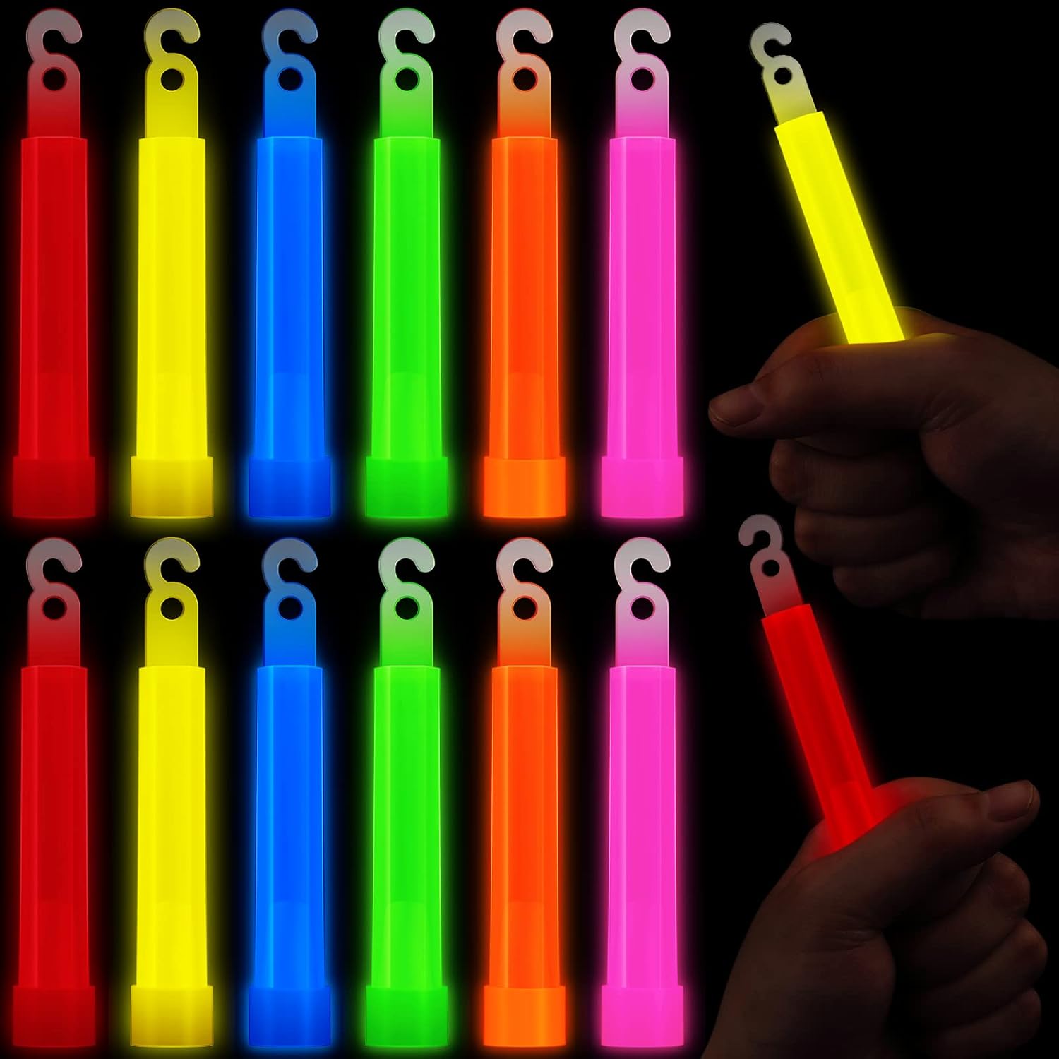 100 Pcs Ultra Bright Glow Sticks in Bulk 4 Inch Camping Glow Sticks Glow in The Dark