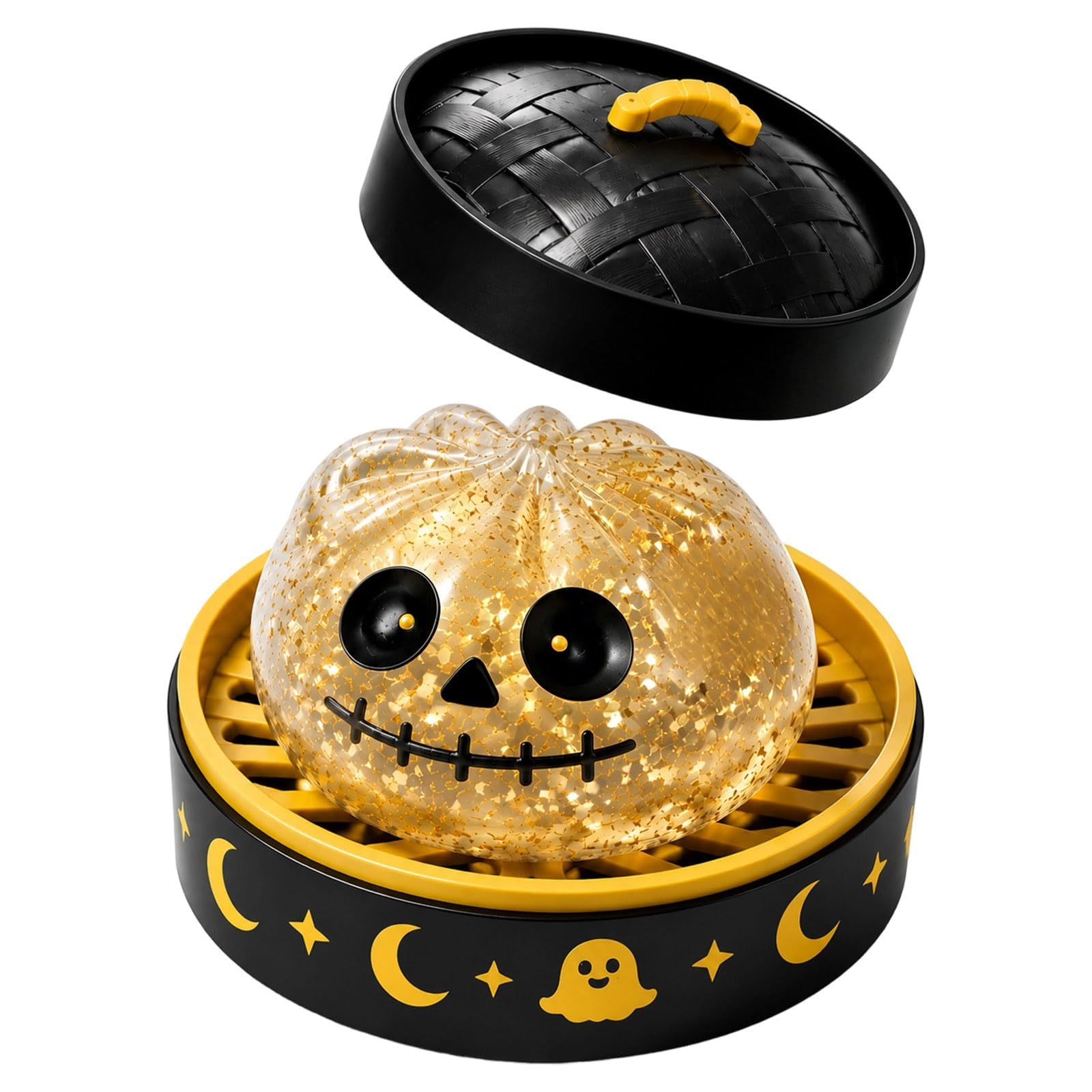 Halloween Spooky Ghost Dumpling, Dumplings Squish with Steamer Stress Balls Stress Relief Fidget Sensory for Holiday & Birthday Gifts Halloween decor — image 1