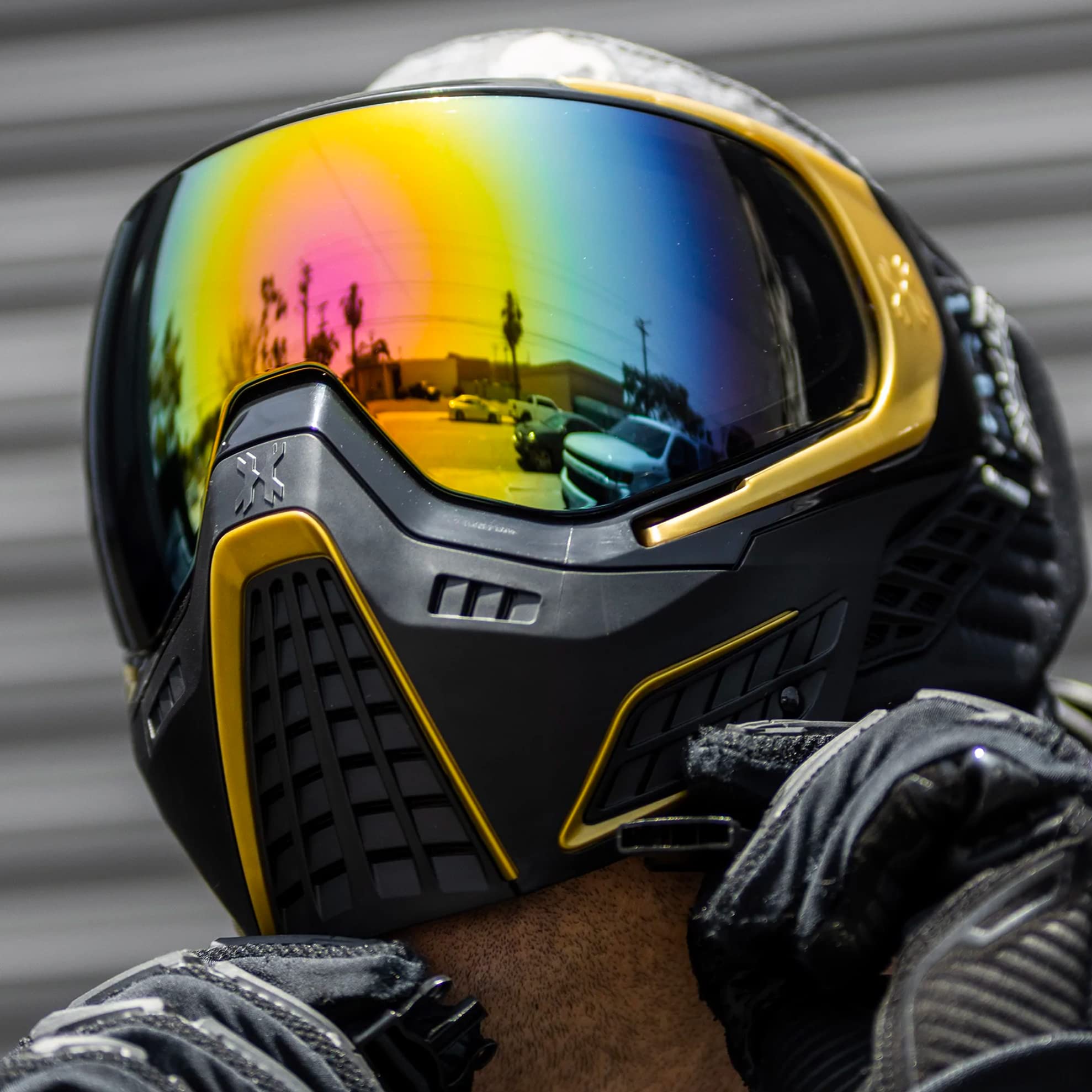 HK Army KLR オニキスブラック スペアレンズ ミラージュクローム HK Army Máscara térmica antiembaçamento Paintball KLR - Prestige