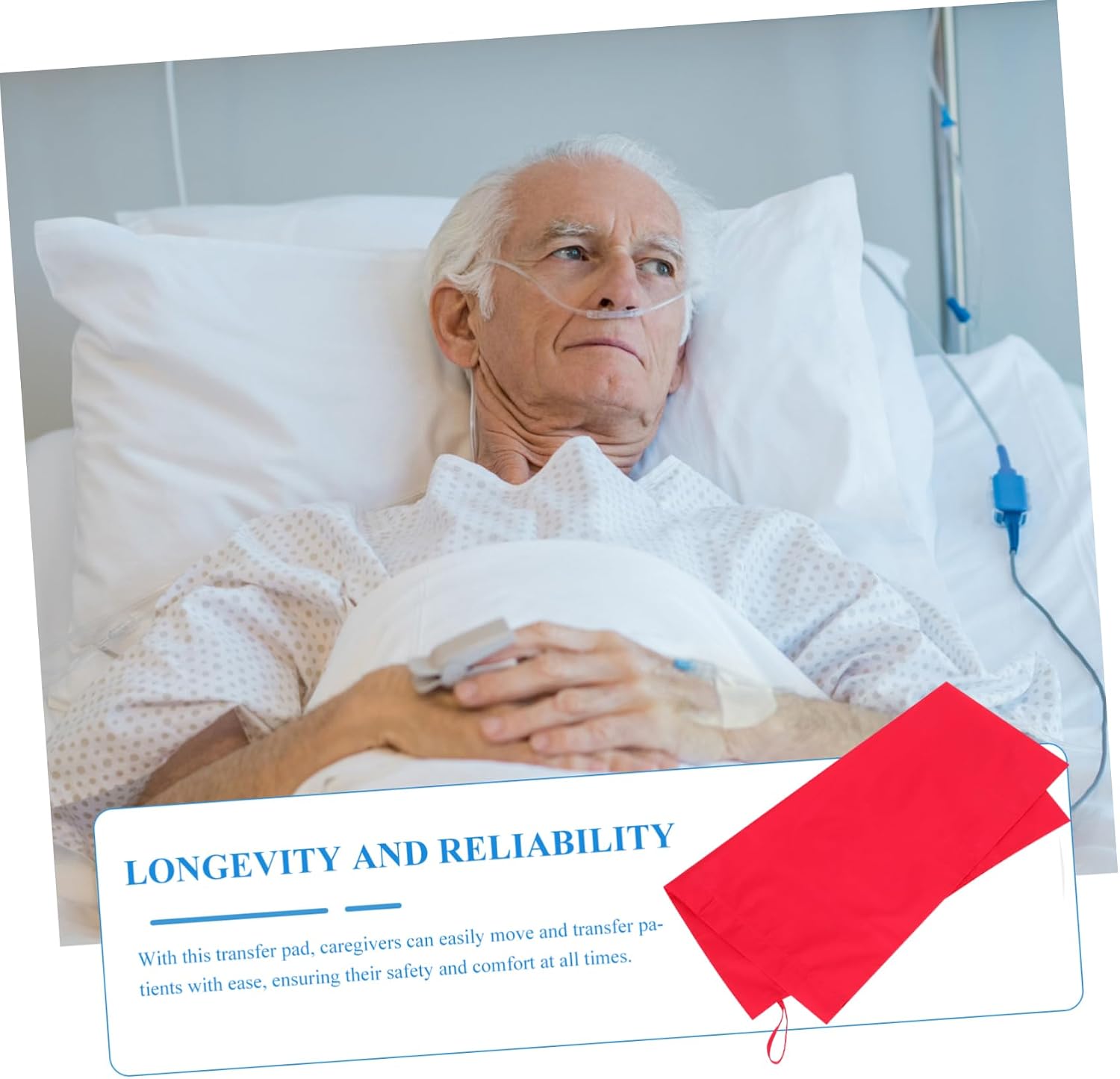 Turning Moving Sliding Cushion for Patients Multi-Purpose Transfer Aid for Elderly and Disabled Ergonomic Design Smooth for Easy Transfers
