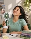 High Speed Portable USB Rechargable Hand Fan, 4800 RPM, 1200mAh Rechargeable Battery, Up to 6H Runtime, For Travel, Office & Makeup, Pink – Mini Fan, Hand Fan, Small Fan (Yellow) (Yellow) gallery image