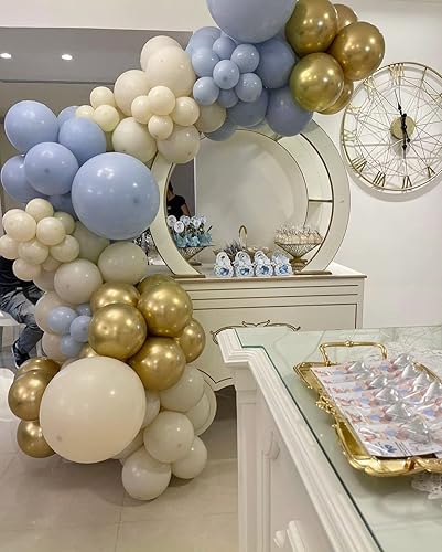 Vista 91 de Juego de 84 globos rosa claro, guirnalda de arco de 5 pulgadas + 12 pulgadas + 18 pulgadas, globos de color rosa pastel, globos de feliz cumpleaños