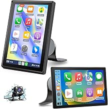 AWESAFE Carplay 7 Inch Screen for Carplay & Android Auto, Portrait/Landscape Mode 360° Rotatable with FM Bluetooth Aux/Voice Control Siri/GPS MirrorLink