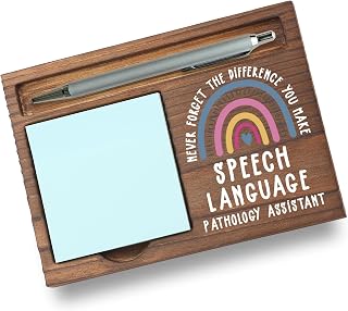 Speech Language Pathology Assistant Gifts Sticky Note Holder, Thank You Gift for SLPA, Communication Aide, or Therapy Staff, SLP Appreciation Week, Graduation or Holiday Recognition PB041