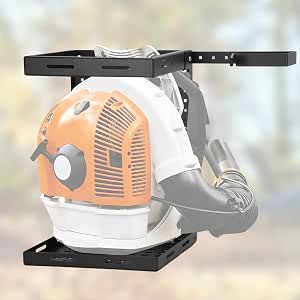 Adjustable Trailer Backpack Blower Rack Holder for Stihl BR600 BR700 BR450,Backpack Blower Rack with Lock for Open and Enclosed Landscape Trailers
