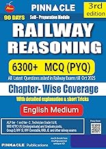 Railway reasoning book 2026 | 6300+ MCQ (PYQ) | For All RRB Exams | Chapterwise practice with detailed explanations & short tricks | latest questions | English Medium | 3rd Edition