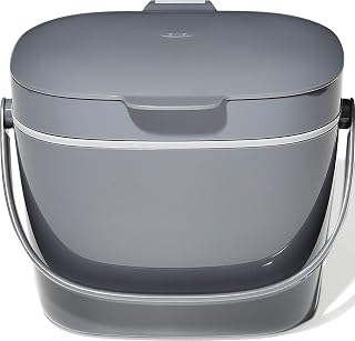 OXO Good Grips EASY-CLEAN COMPOST BIN - CHARCOAL - 1.75 GAL/6.62 L