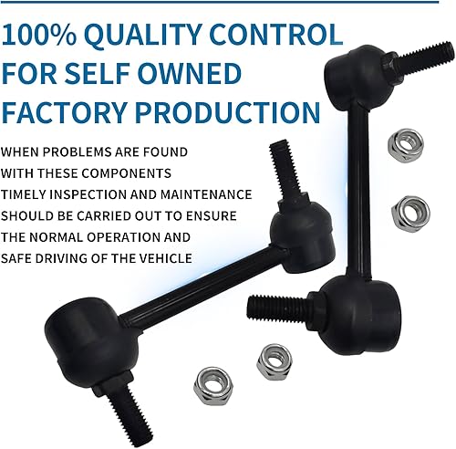 Miniatura 4 de Barra estabilizadora trasera Enlace final 2 piezas izquierda y derecha  Reemplazo para Buick Rainier Chevrolet Ssr Trailblazer Gmc Envoy Isuzu