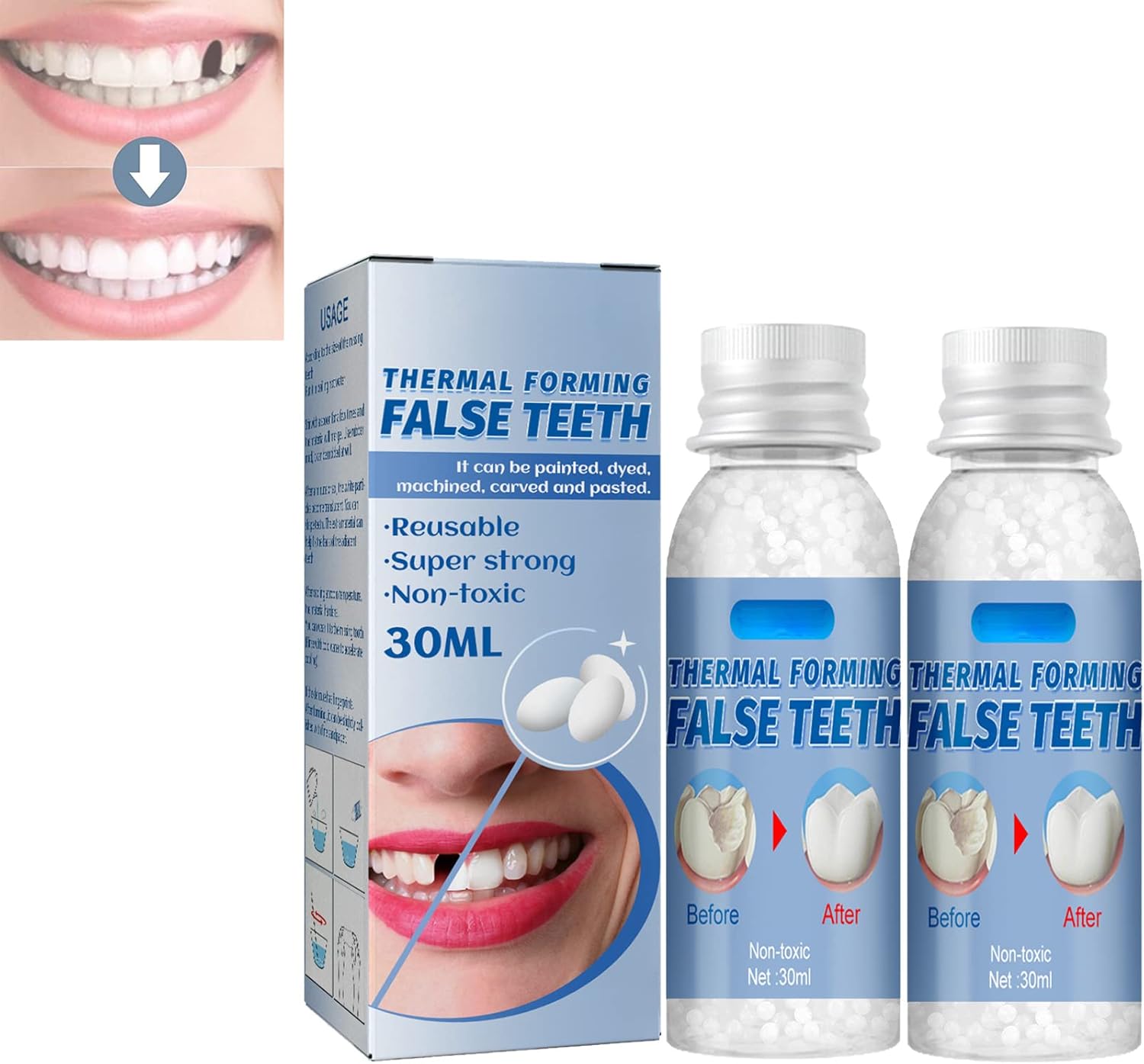 Tooth Repair Kit, Tooth Repair Granules, NanoMolecule