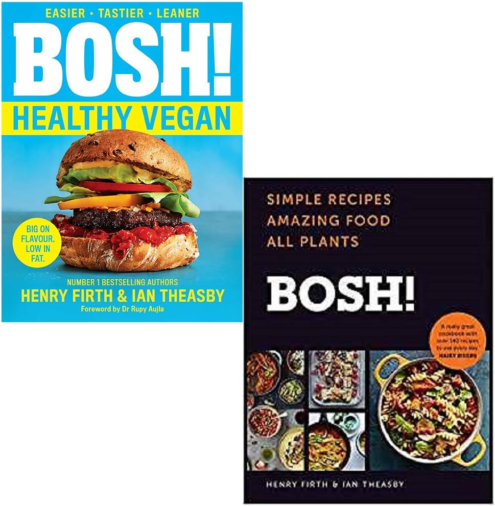 Bosh Healthy Vegan, [Hardcover] Bosh Simple recipes Amazing Food All Plants 2 Books Collection Set By Henry Firth, Ian Theasby