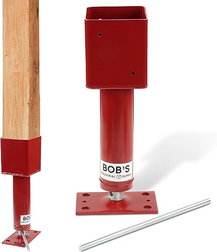 BISupply Paquete de 1 poste de tornillo Gatos temporales de casa para nivelar 4x4 Crawlspace Sótano Shore Beams