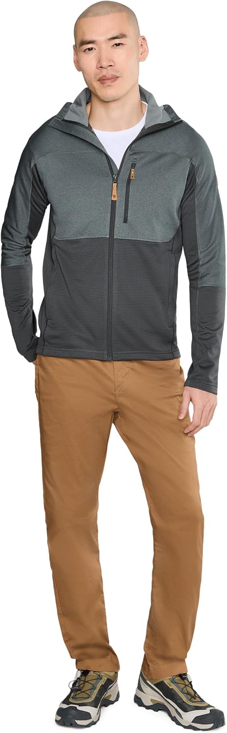Fjällräven Abisko Men's Trail Full Zip Hooded Fleece - Breathable, Comfortable, Lightweight Fleece Warmth - Hiking, Trekking