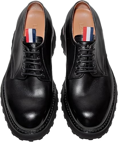 Miniatura 6 de Zapatos de vestir para hombre, zapatos Oxford, zapatos de cuero para hombre, zapatos de cuero casuales con cordones, zapatos de vestir negros