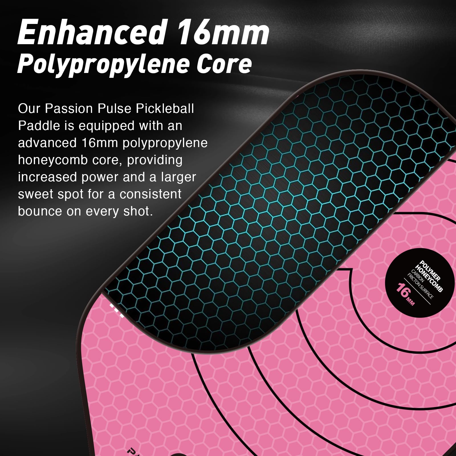 Amazon | Passion Pulse V6 Pro ピンク ピックルボール パドル 女性用