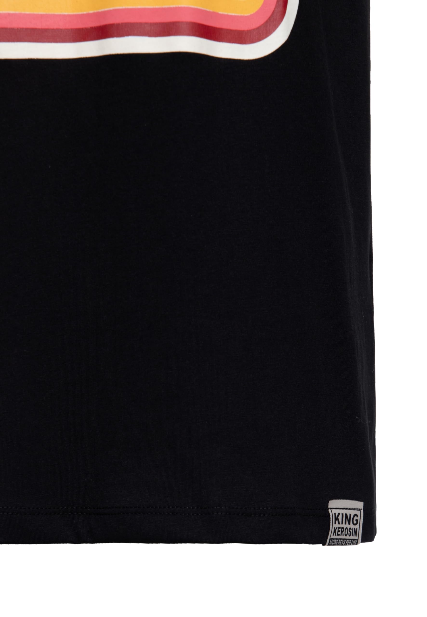 King Kerosin Herren T-Shirt · Printshirt · Statement · Frontprint · Print · Spruch · Biker · Kurzarm · Rundhalsausschnitt · Basic · Retro · Vintage · Oldschool · Never Fuck A Fucker