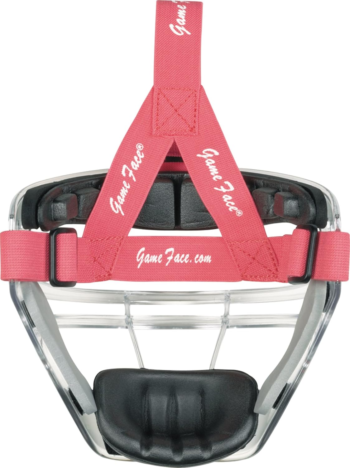 Markwort Game Face Sports Safety Mask (Clear with Pink Ponytail Harness, Medium) : Sports & Outdoors